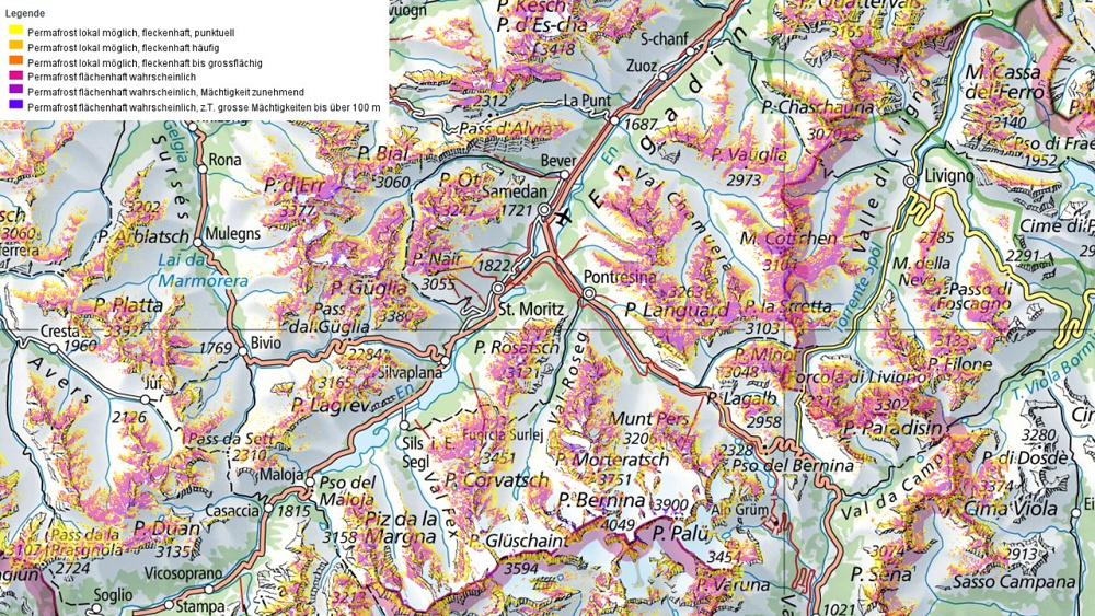 Grafik Permafrostverbreitung