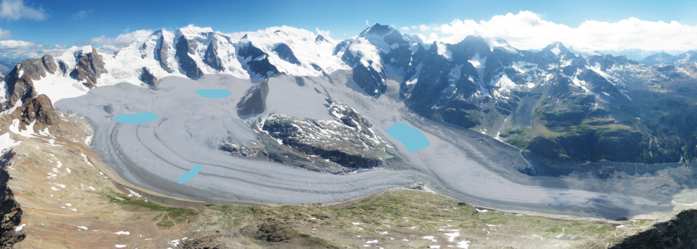 Grafik Pers- und Morteratschgletscher