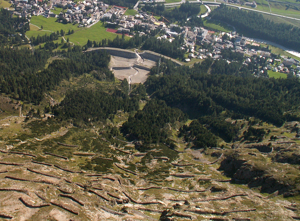 Schutzdämme Pontresina