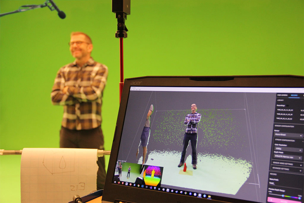 Die Schauspieler wurden mit einer 3D-Kamera gefilmt.